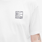 PACCBET Men's Small Sun Logo T-Shirt in White