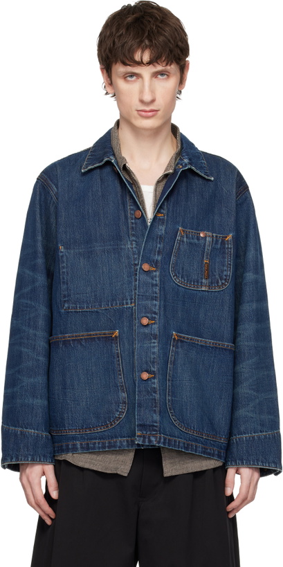 Photo: Nudie Jeans Blue Howie Denim Chore Jacket