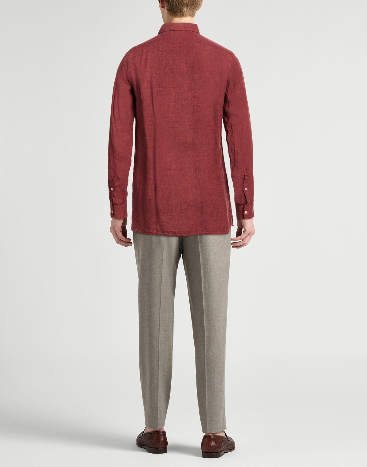 Massimo Alba Mens Shirt in Brick