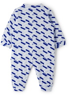 Versace Baby Blue La Greca Bodysuit Set