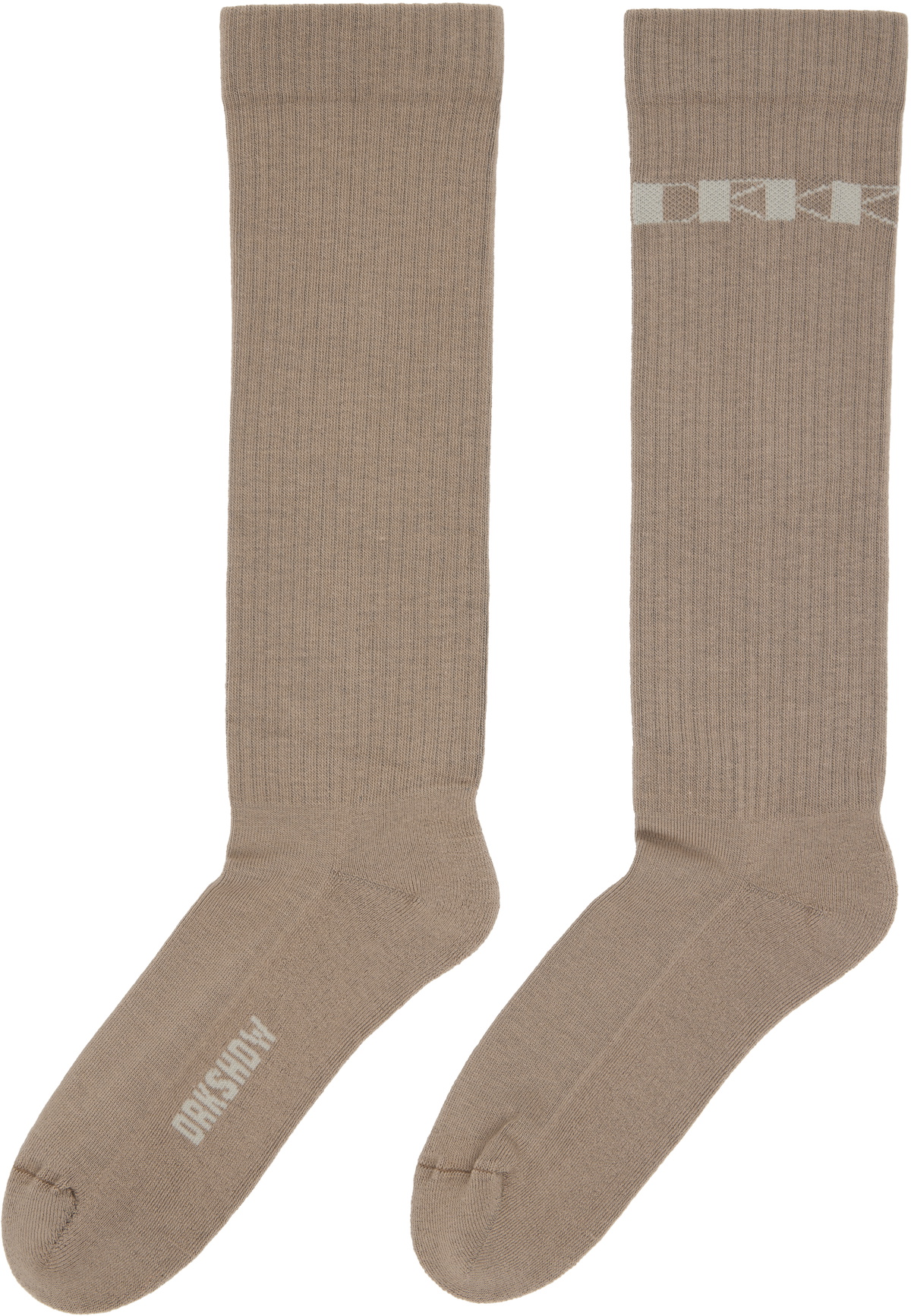 Rick Owens DRKSHDW Gray Concordians Knee High Socks
