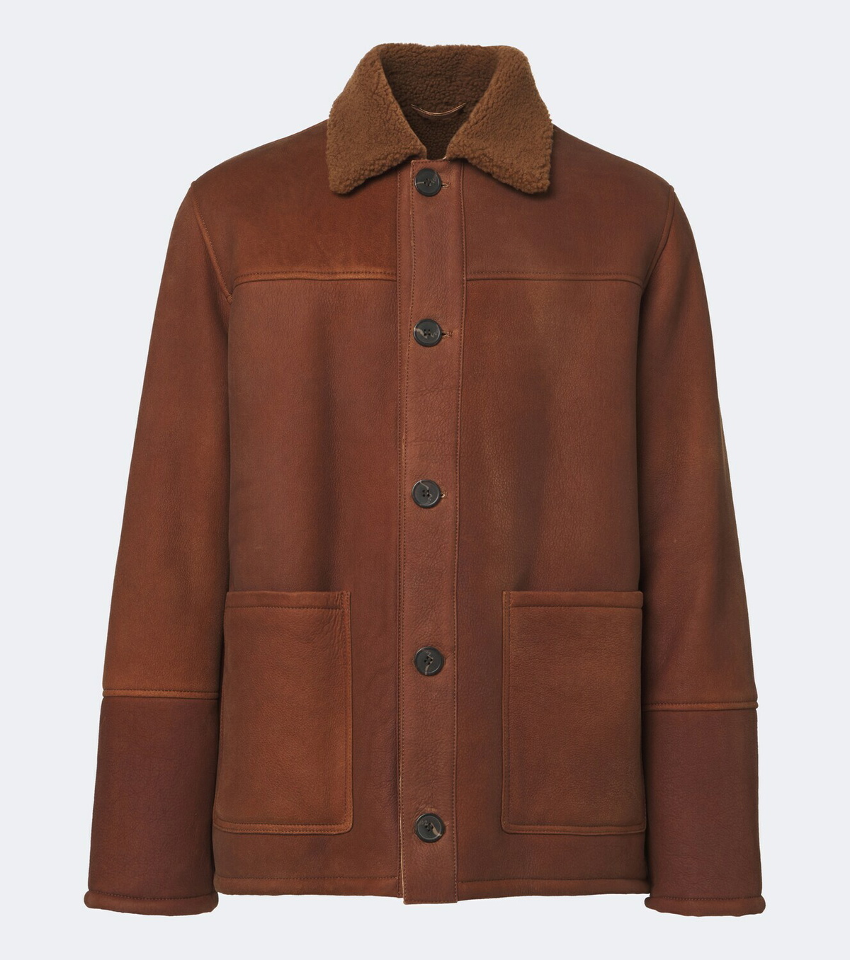 Arma Rickson shearling-trimmed leather jacket