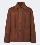 Arma Rickson shearling-trimmed leather jacket