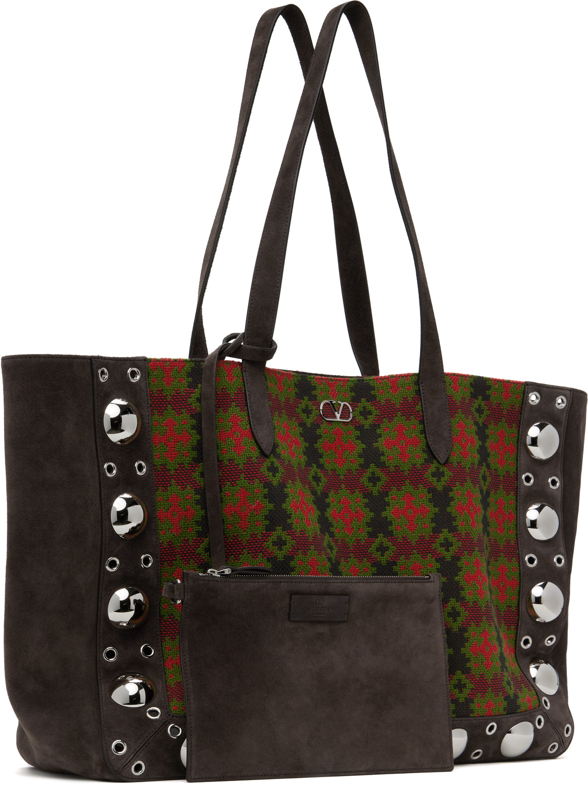 Valentino Brown Nellcôte Large Shopping Tote
