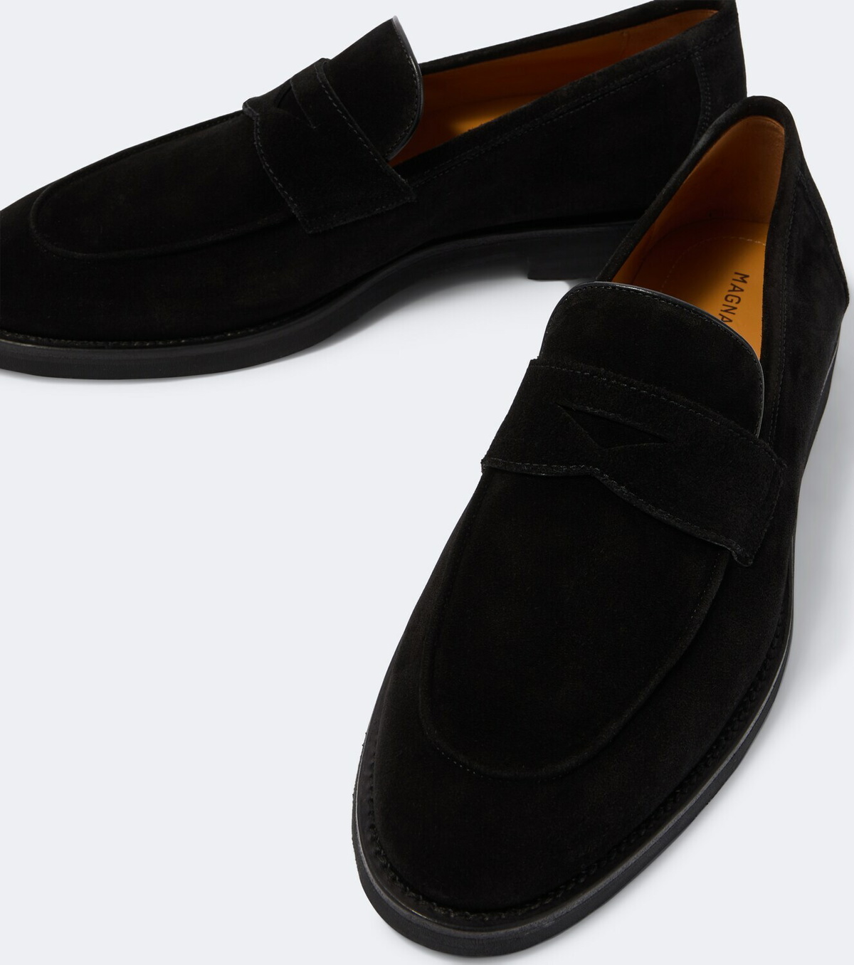 Magnanni Cervan suede penny loafers