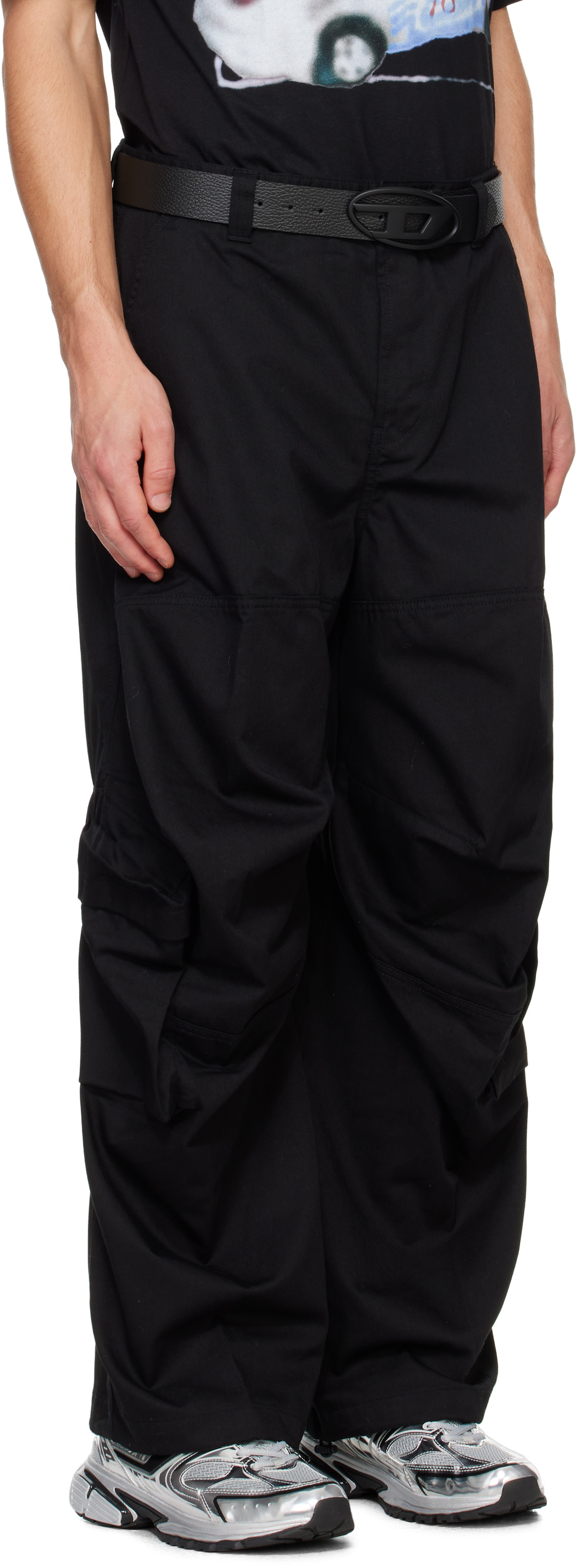 Diesel Black P-Arne-A Cargo Pants Diesel