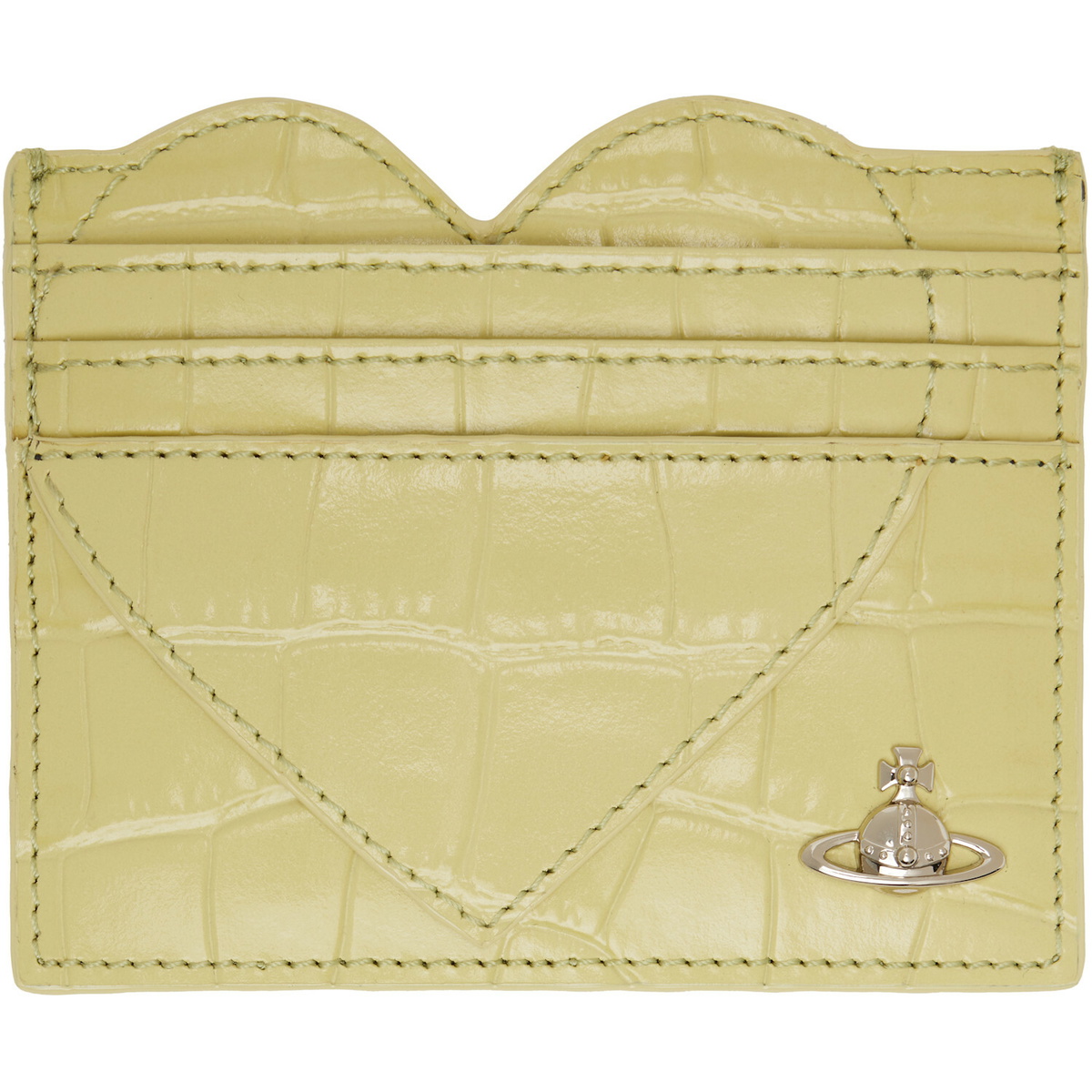 Vivienne Westwood Green Heart Card Holder