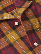 De Bonne Facture - Convertible-Collar Checked Cotton-Flannel Shirt - Multi