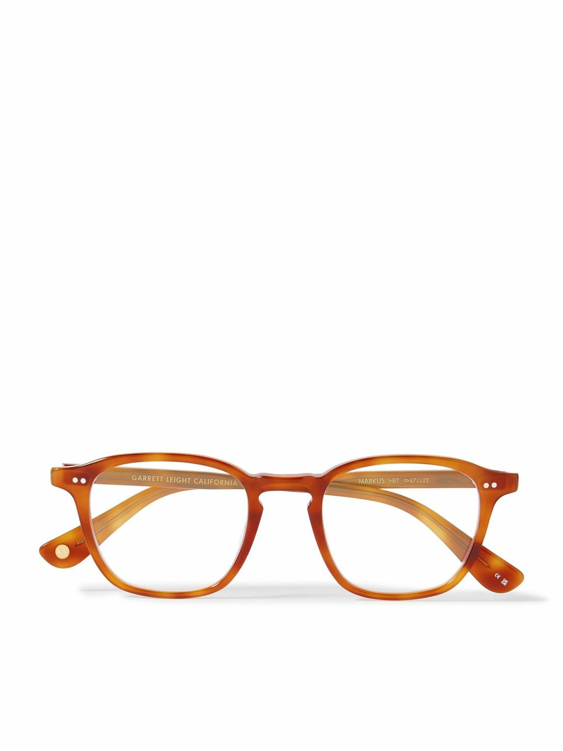Garrett Leight California Optical - Markus Square-Frame Tortoiseshell Acetate Optical Glasses