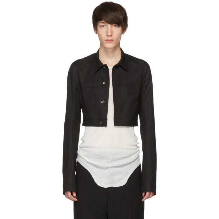 Rick Owens Black Little Joe Jacket