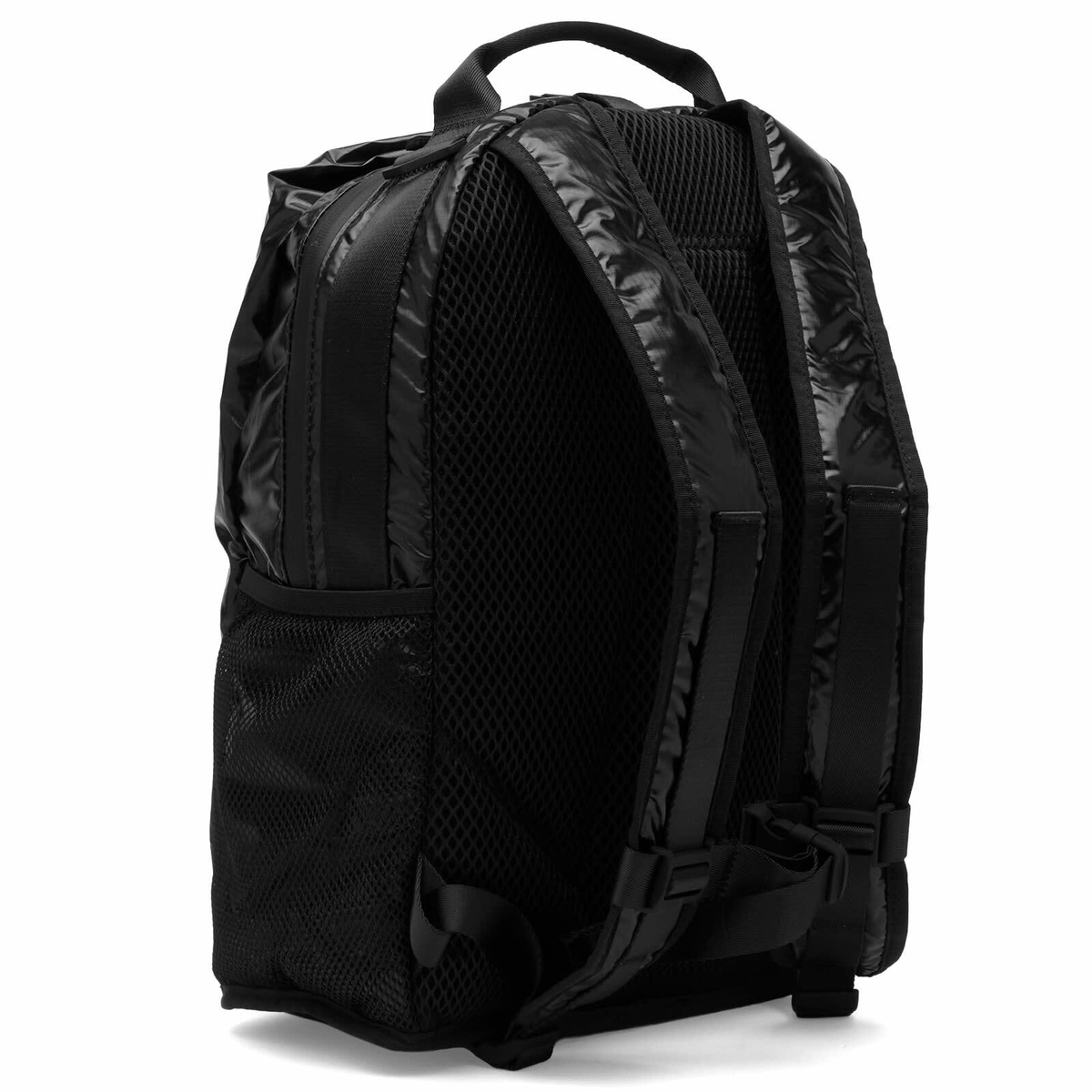 RAINS Sibu Clip Front Backpack in Black 