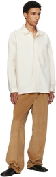 Cawley Off-White Camp Collar Shirt