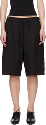 Studio Nicholson Black Demba Shorts