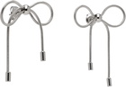 Marland Backus Silver Bow Earrings