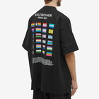 Balenciaga Men's Pride Oversized T-Shirt in Black/White