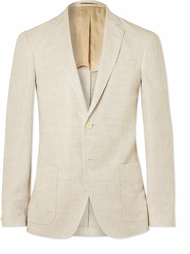 Photo: Mr P. - Slim-Fit Unstructured Linen Suit Jacket - Neutrals