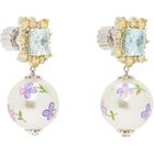 SHUSHU/TONG Painted Faux-Pearl Gemstone Earrings