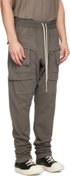 Rick Owens DRKSHDW Gray Tower Creatch Drawstring Cargo Pants