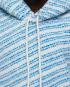 Jw Anderson Relaxed Fit Hoodie Blue|White - Mens - Hoodies