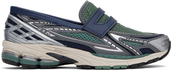 Photo: New Balance Navy & Green 1906L Loafers
