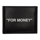 Off-White Black Quote Bifold Wallet