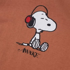 Awake NY x Peanuts Kids' Dog Bowl T-Shirt in Mocha