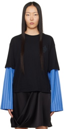 JW Anderson Black Layered Long Sleeve T-Shirt