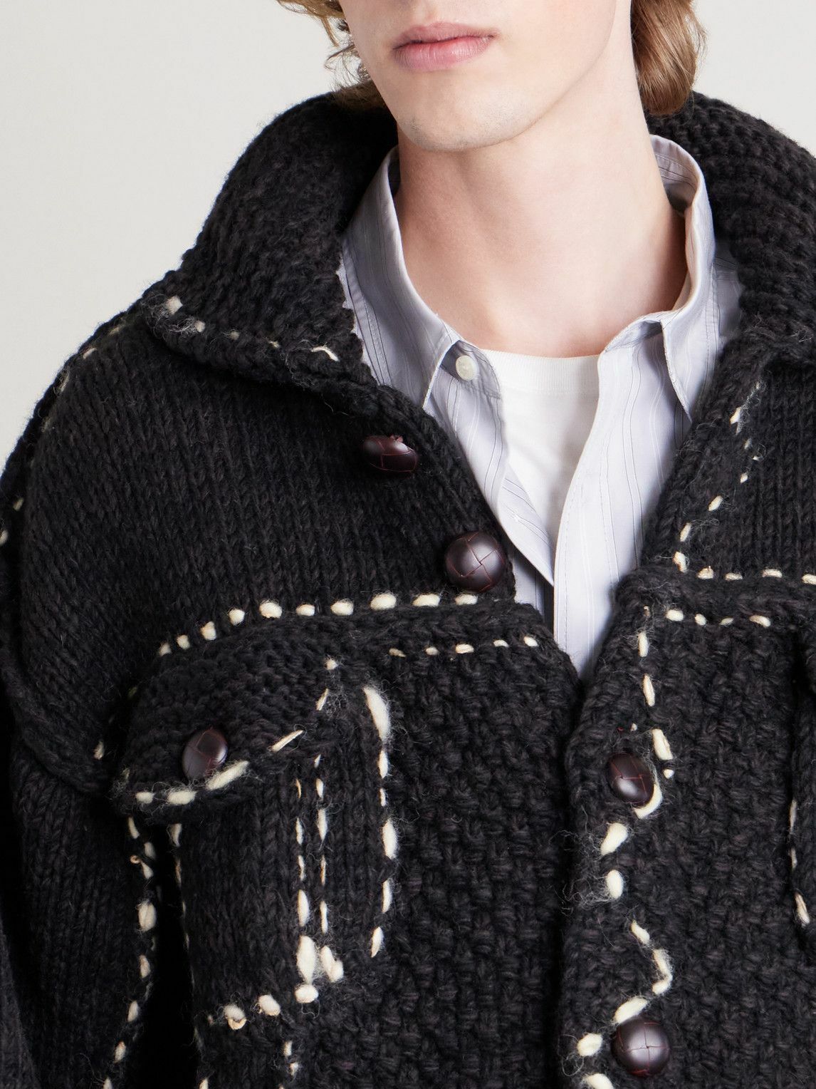 KAPITAL - Embroidered Wool Jacket