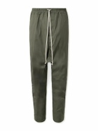 Rick Owens - Tapered Cotton-Blend Poplin Trousers - Green