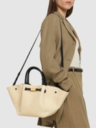 DEMELLIER Midi New York Raffia Tote Bag
