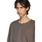 Lemaire Brown Poplin T-Shirt