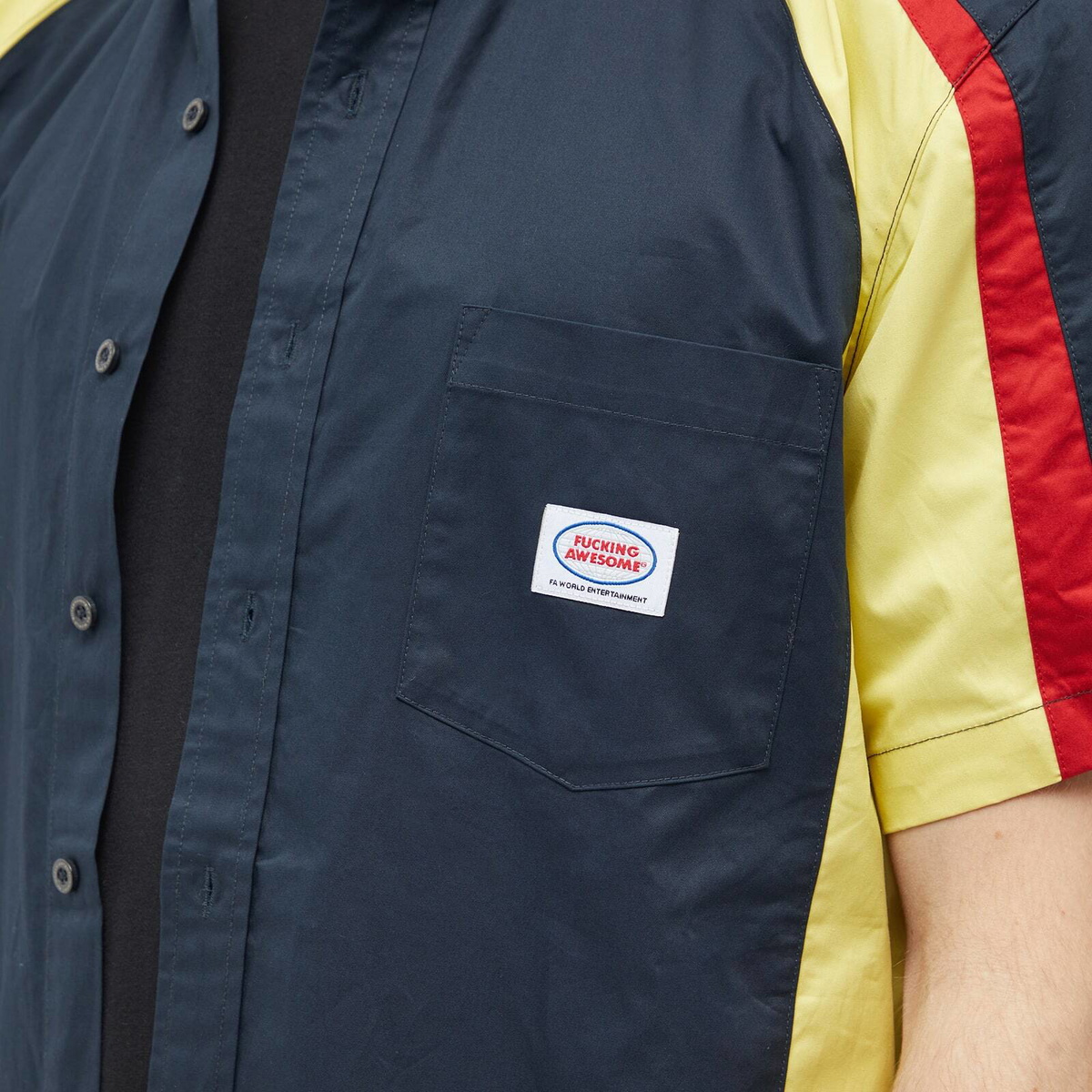 Fucking Awesome Men's Factory Team Shirt in Multi Fucking Awesome