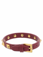 VALENTINO GARAVANI - Rockstud Leather Belt Bracelet