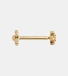 Maria Tash Flower 18kt gold single earring with diamonds