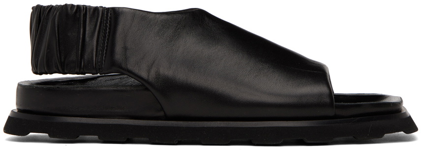 Proenza Schouler Black Slingback Fuss Sandals Proenza Schouler