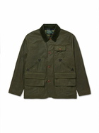 Polo Ralph Lauren - Polo Country Corduroy and Leather-Trimmed Waxed Cotton-Canvas Field Jacket - Green
