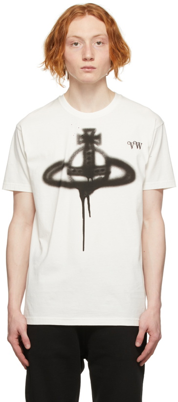 Photo: Vivienne Westwood Off-White Spray Orb Classic T-Shirt