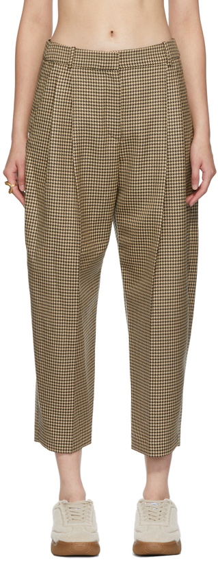 Photo: Stella McCartney Beige & Brown Wool Cavalry Trousers