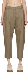 Stella McCartney Beige & Brown Wool Cavalry Trousers