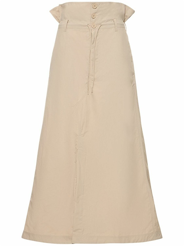 Photo: Y-3 - Long Crack High Waist Nylon Skirt