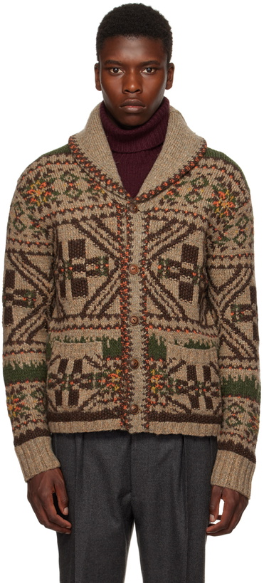 Photo: RRL Multicolor Fair Isle & Mallard Cardigan