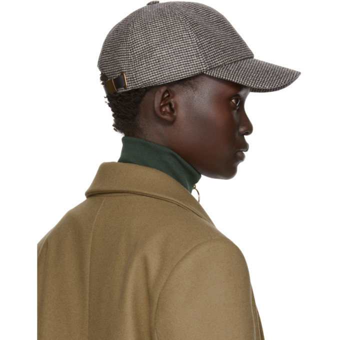 Harmony Black and White Houndstooth Arnaud Cap