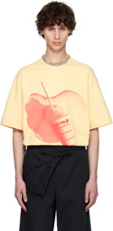 Jil Sander Yellow Printed T-Shirt