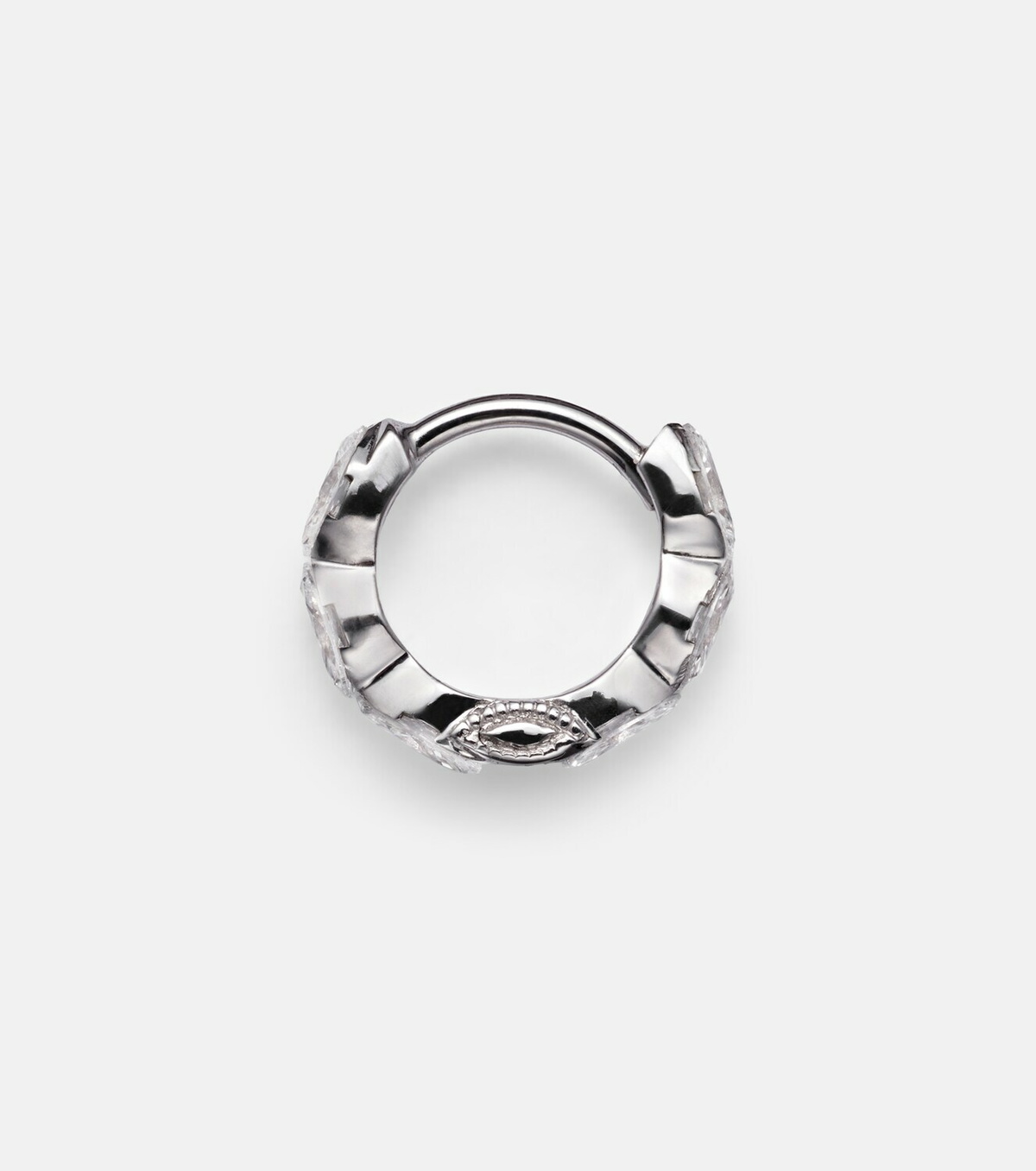Maria Tash 18kt white gold (750/1000) single earring with diamonds