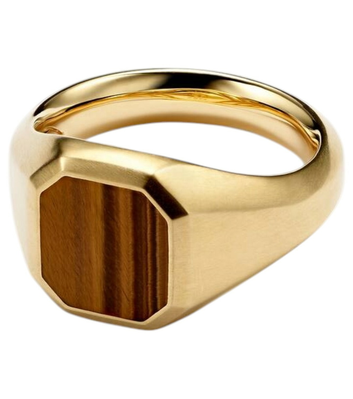 Photo: David Yurman Streamline® 18kt gold ring with tiger's eye