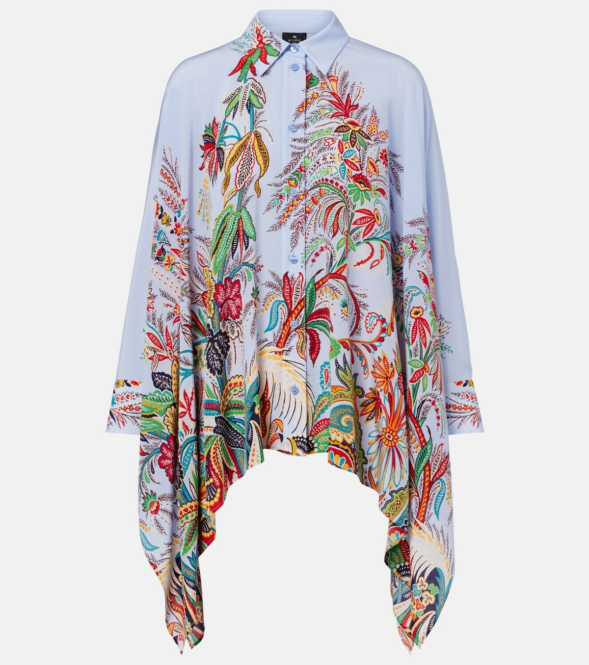 Etro Floral silk blouse