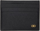 Ferragamo Black Gancini Credit Card Holder