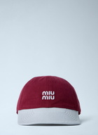 Miu Miu Logo Motif Baseball Cap