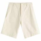 Jil Sander+ Men's Relaxed Fit Chinos in Eggshell