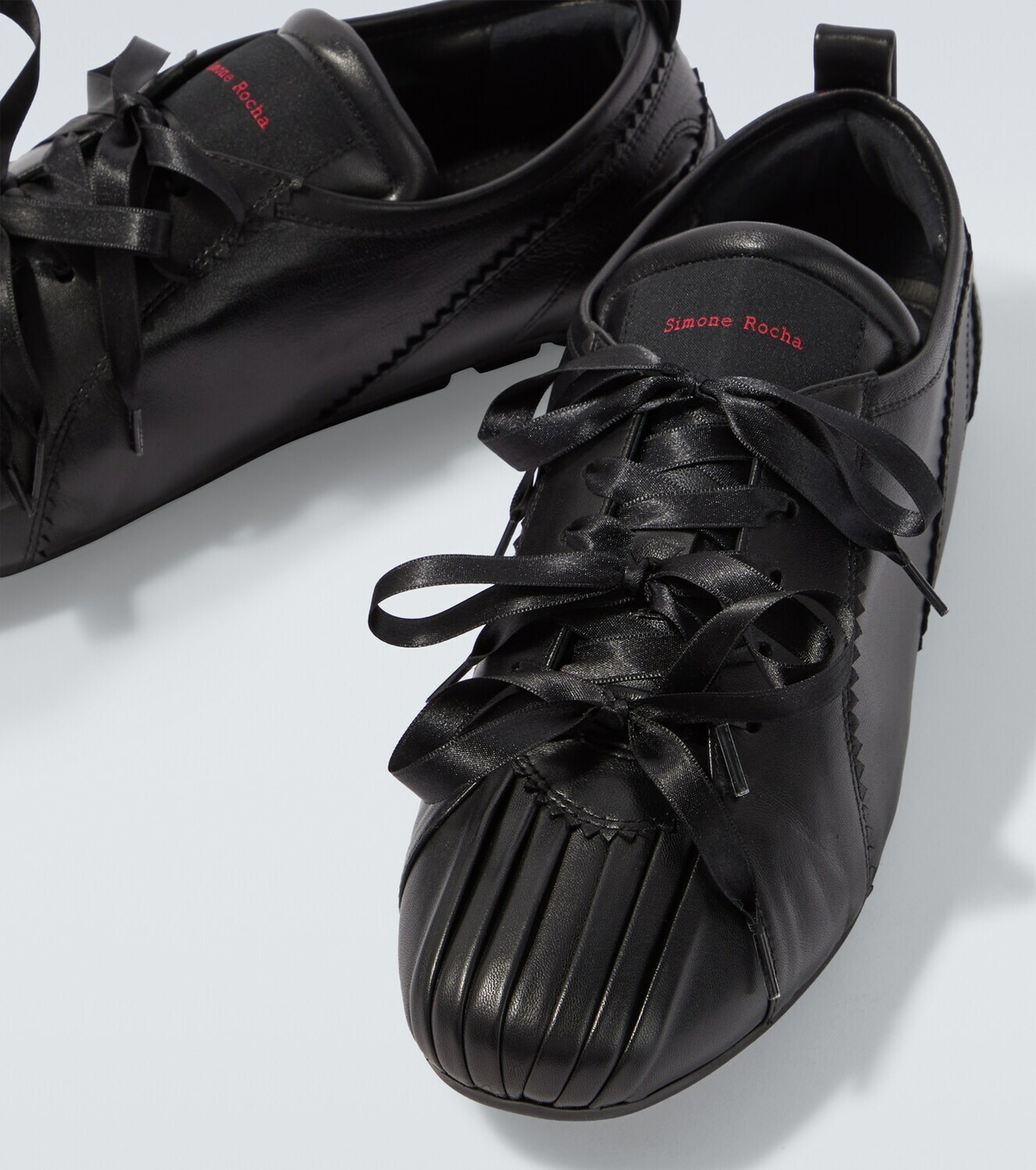 Simone Rocha Ballerina Grip leather sneakers